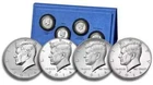 50th Anniversary Kennedy 2014 P D S W Half Dollar 90% Silver 4 Coin Set OGP