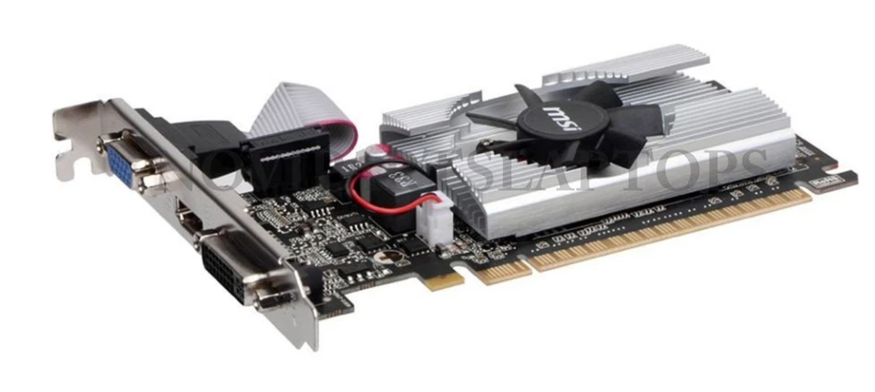 MSI N210-MD1G/D3 GeForce 210 Graphic Card - 589 MHz Core - 1 GB GDDR3 SDRAM - Image 2 of 3