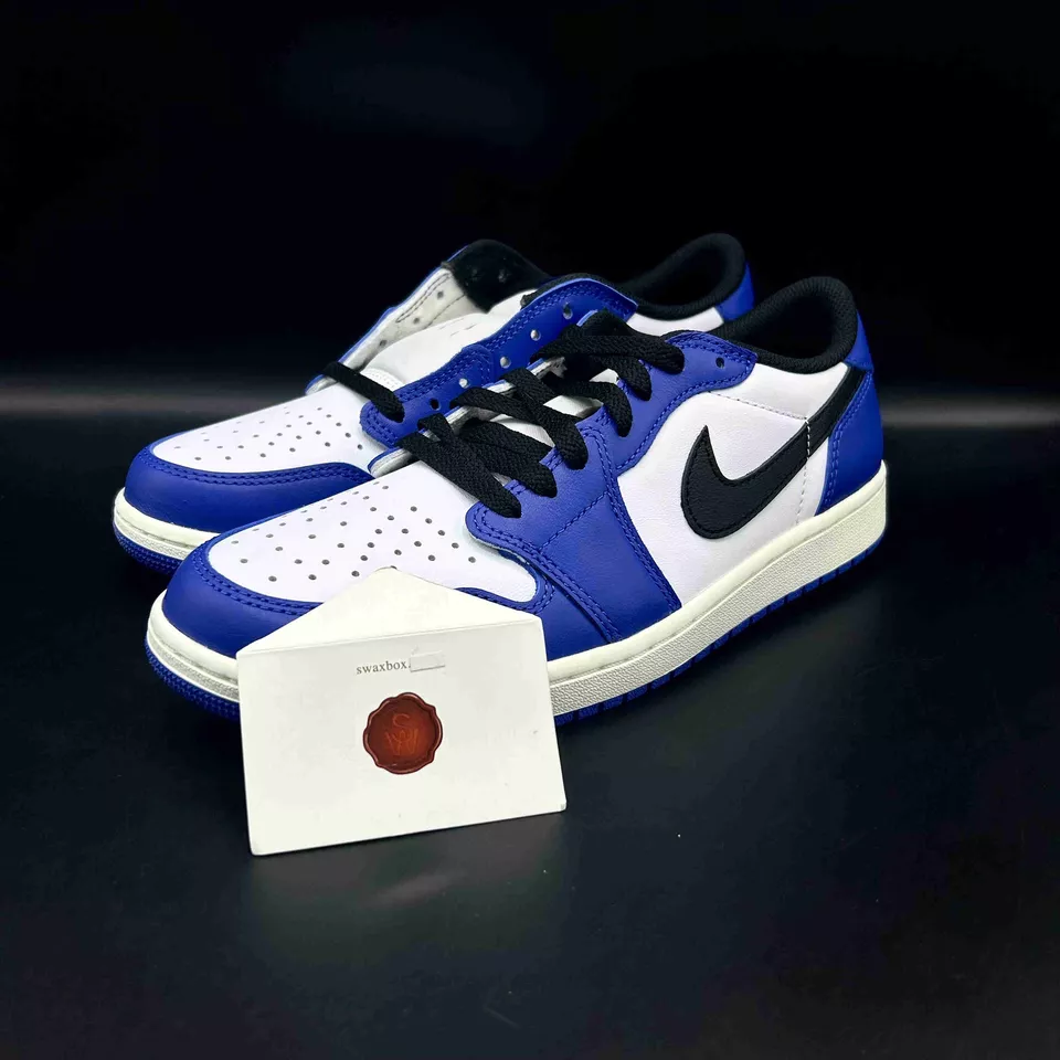 Air Jordan 1 ретро низкая оригинальная игра Royal CZ0790-140 доставка сейчас - Изображение 2 из 4