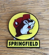 Buc-ee's Souvenir Magnet - Springfield Missouri Sign - Yellow 2 x 2.5 in - New