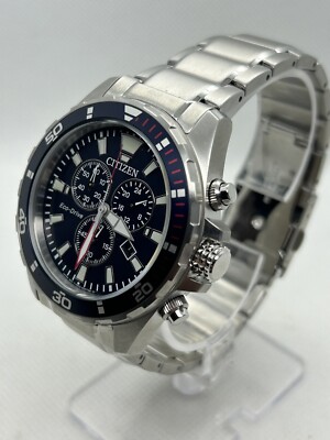 Citizen Eco-Drive H500-R012282 Men's Chronograph Silver Bracelet