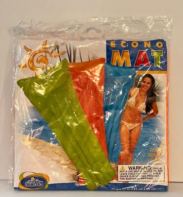 Intex The Wet Set 72'' x 27'' Lounge  Pool Float Vintage Orange NWT Never Opened
