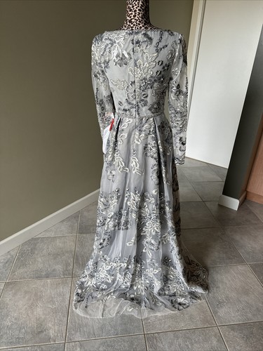 Abito da sera lungo formale con paillettes donna Mac Duggal 11185 taglia 4 - Foto 18 di 20