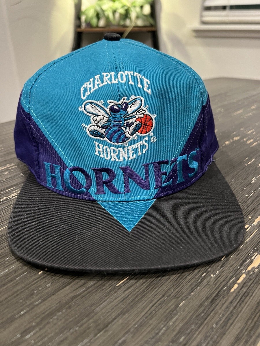 キャップ Charlotte Hornets twins enterprise Vintage 90s Charlotte Hornets Snapback Cap Big Logo Twins