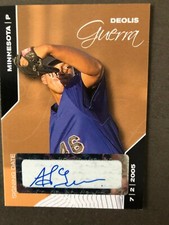 Minnesota Twins DEOLIS GUERRA autographed 2008 Just Minors - Certified