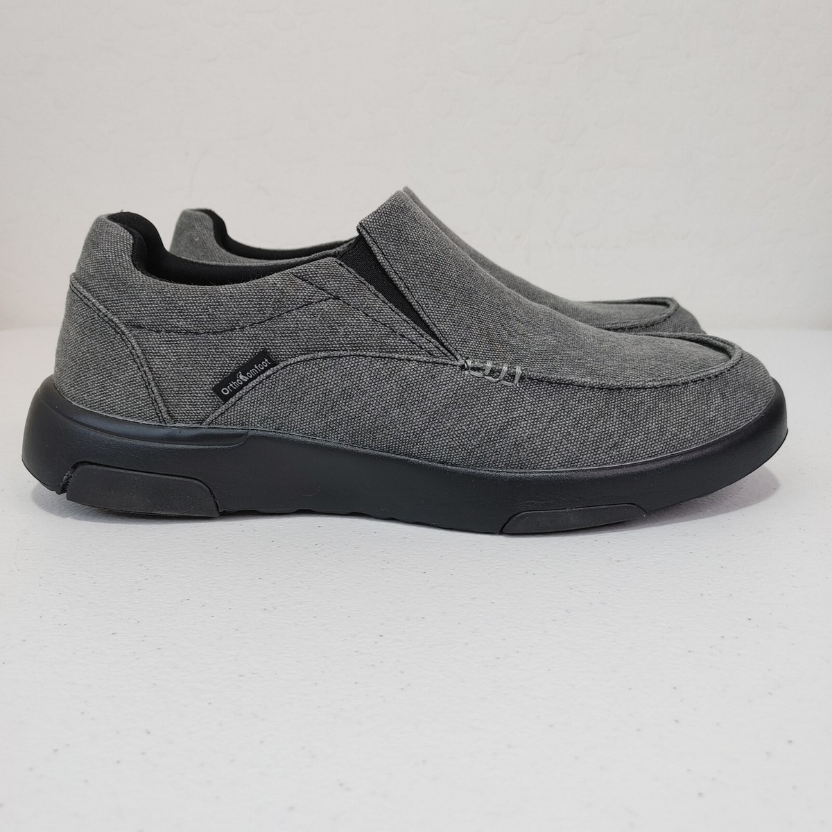 Ortho Comfoot Men\'s Slip On Loafers/Shoes Gray Stability/Cushioning‎ 10 OrthoComfoot Men main image 3