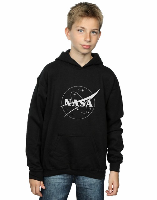 NASA Boys Classic Insignia Logo Monochrome Hoodie | eBay