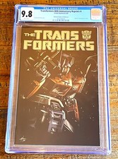 TRANSFORMERS 40th ANNIVERSARY #1 CGC 9.8 DELL OTTO OTPIMUS PRIME FOIL VARIANT