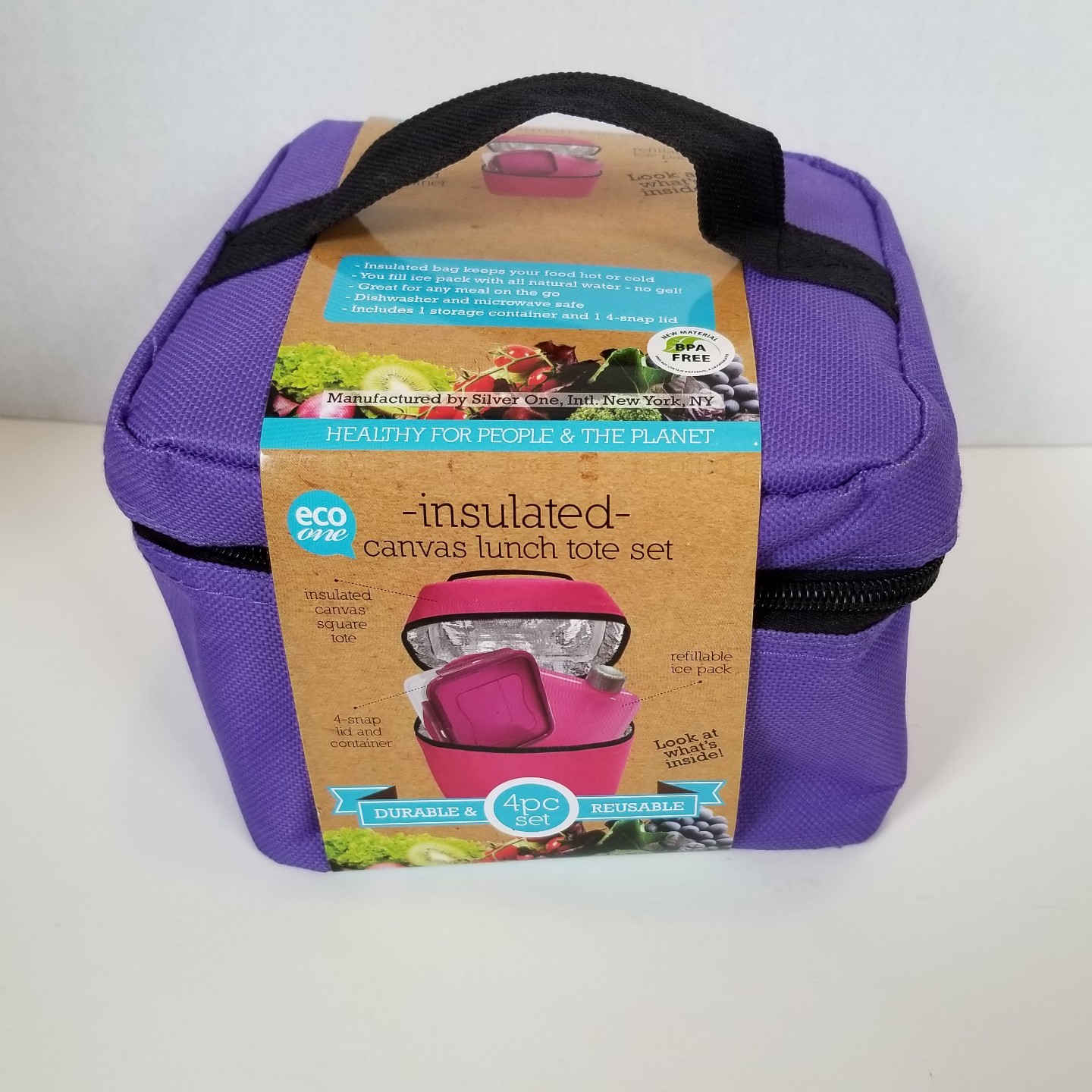 eco one insulated lunch tote set