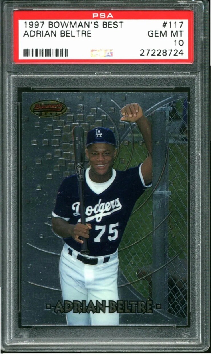 1997 BOWMAN'S BEST #117 ADRIAN BELTRE RC HOF PSA 10