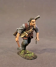 JOHN JENKINS DRUMS ALONG THE MOHAWK DAM-01 HAWKEYE CHARGING WITH AXE & KNIFE