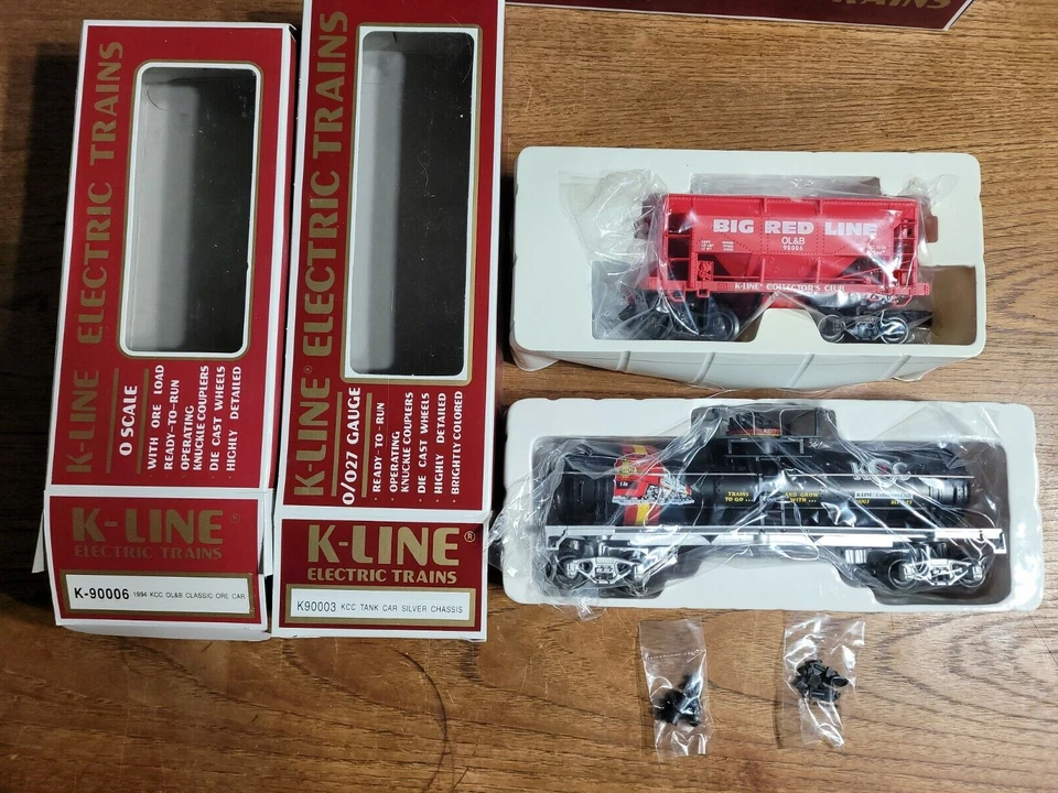 K Line Electric Trains O Gauge Ore Car And Silver Tank - Image 3 of 4