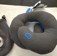 BCOZZY Neck Pillow for Travel Double Support to Head Neck Small Kids Blue w/tote