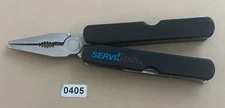 SERVISTAR Multi-Tool with Pliers • 4” Long • 9-in1 • 2.5” Blade • Used [0405]