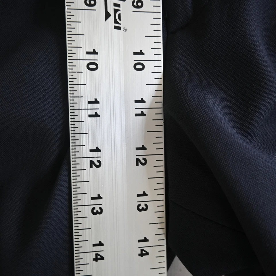 Pantalones de vestir plisados de lana azul marino Botany 500 36x32 de colección para hombre Foto 3 de 4