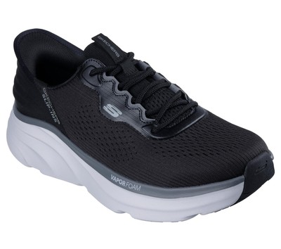 Skechers Slipper für Männer D'Lux Verdunsten Mit Schnürbar Schwarz/Dunkelgrau,