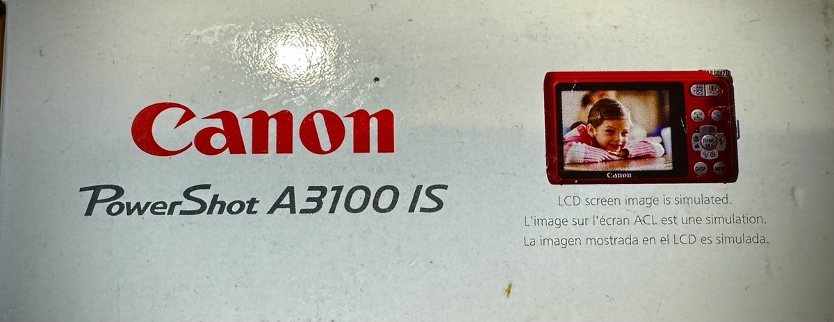 Canon PowerShot A3100 IS 12.1MP Digital Camera - Silver for sale