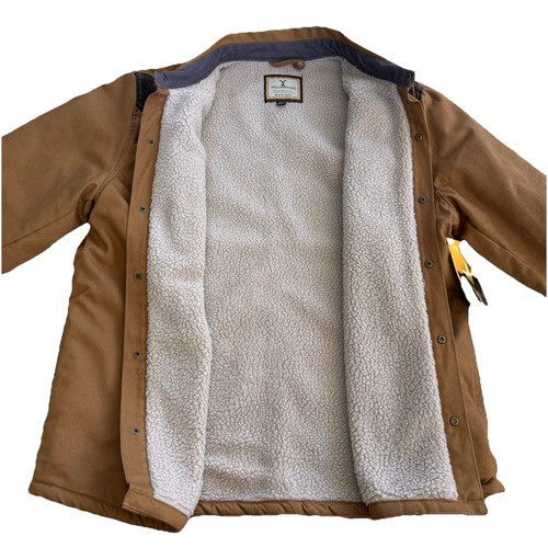 Yellowstone Authentic Merchandise Men Canvas Wheat Barn Jacket Lined XL - Afbeelding 9 van 10