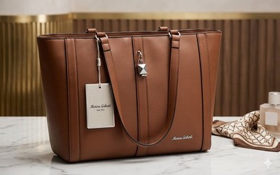 DAMENTASCHE MARINE GALANTI IN DEN FARBEN NUDE UND LEDER