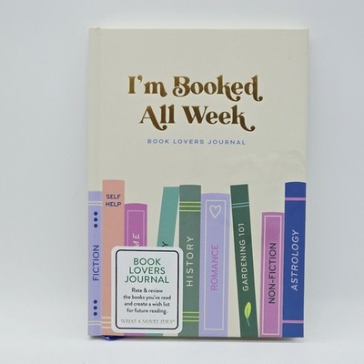 Book Lovers Review Journal I'm Booked All Week Hard Cover Book Designworks Ink