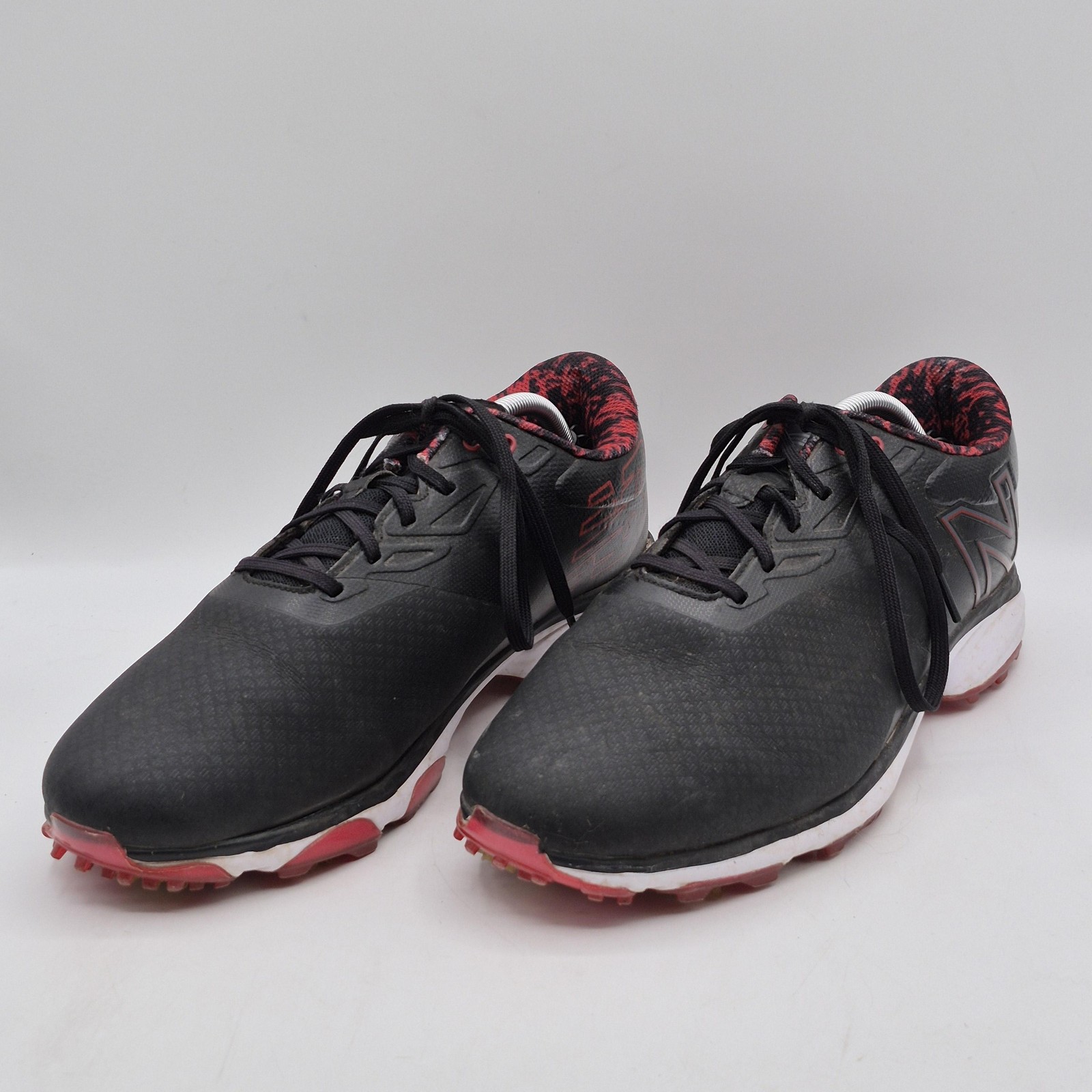 Mens Size 12 Black Red Spiked Cleats 2e