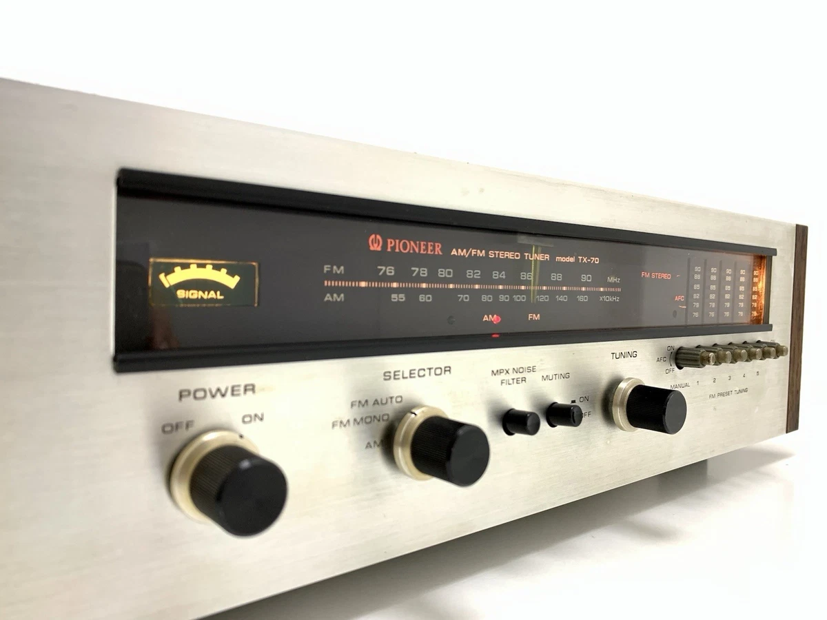 PIONEER TX-70 / TX-700 Vintage Stereo Tuner 76-108MHz 220/240V | eBay