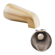 SENTO Gold Universal Heavy Durable Metal Bathroom Tub Spout Satin Brass 