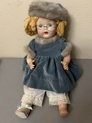 Antique Effanbee Composition Cloth Cryer Doll (not Working) Open Close Eyes 17 