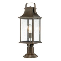 Sockelleuchte Garten Rustikal 64,8 Cm Hoch IP44 In Bronze E27 Wegeleuchte Lampe