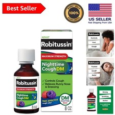 Adult Nighttime Cough DM Max - Maximum Strength Cough Suppressant 8 Fl Oz