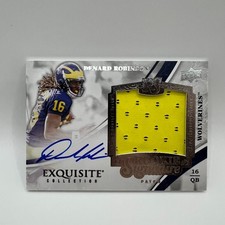 2013 Upper Deck Exquisite Denard Robinson Auto Patch RC #130 /125
