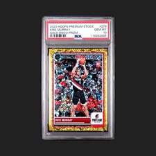 2023-24 Panini Nba Hoops Premium Stock - Kris Murray Gold Disco Prizm /10 (RC)