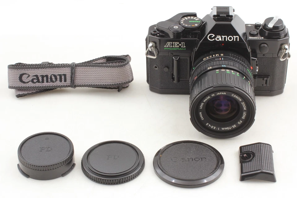 [ MINT ] Canon AE-1 Program Film Camera New FD 35-70mm F/3.5-4.5 Lens From JAPAN - Image 3 of 4