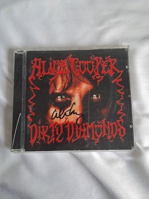 ALICE COOPER - DIRTY DIAMONDS CD ALBUM - SIGNED BY ALICE!