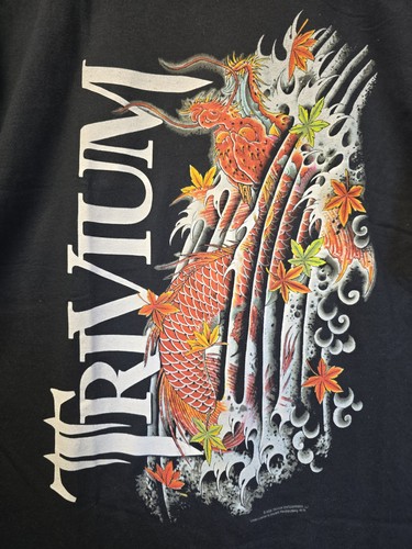 NOS NWOT 2000s Trivium Band T Shirt L Metal Rock & Roll - Picture 2 of 7