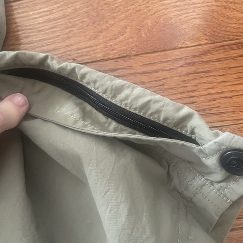 Mountain Hardwear Pants Nylon Khaki Tan Hiking Outdoors Fishing Women’s Small - Picture 4 of 10