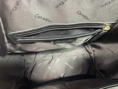 Calvin Klein tote bag leather black/white new - Picture 10 of 15