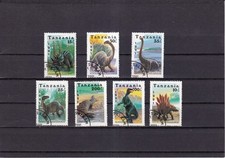 SA30e Tanzania 1991 Dinosaurs used stamps