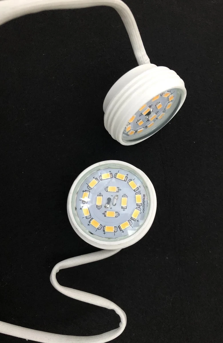 2x Briloner LM14-017 LED módulo de repuesto 5W 400lm 3000K blanco cálido con rosca Ø51mm