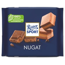 (15,90€/1kg) Ritter Sport Nugat, Schokolade, 100g Tafel