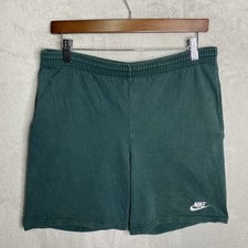 Vintage Nike Shorts Mens Medium Green Cotton Made USA Athletic Casual 90s