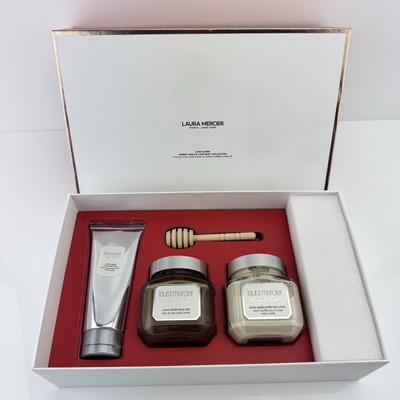 Laura Mercier Luxe Indulgences Ambre Vanille Luxe Body Collection 4 PCS Set NEW