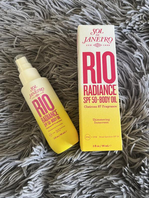 100%Authentic Sol de Janeiro Radiance SPF 50 Shimmering Body Oil Sunscreen 3oz