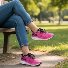 Hoka Clifton 9 Women's Pink Running Shoes Athletic Sneakers Size 8B