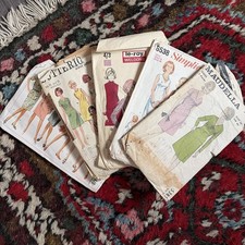 Vintage Simplicity Butterick Le Roy Maudella Sewing Patterns Size 14 16 60s 70s