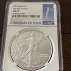 2024 $1 American Silver Eagle NGC MS70 1st Label FDOI First Day of Issue — photo 1