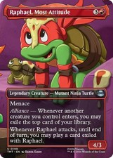 Raphael, Most Attitude (Borderless) 0199 Teenage Mutant Ninja Turtles MTG