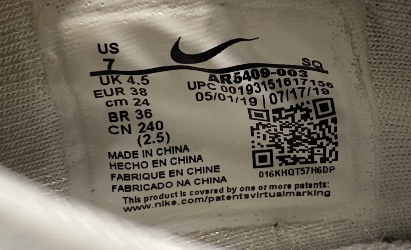 Nike White/blue Solid Platform Sneakers Women Siz… - image 6