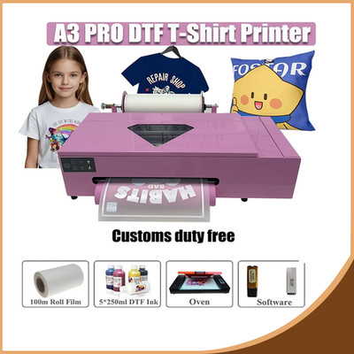 A3+ Pro XP600 DTF Printer 33cm Direct to Film T-Shirt printer Heat Transfer