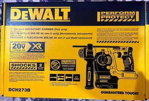 DeWalt DCH273B 20V Sans fil 1" SDS Plus Marteau rotatif en forme de L (outil seulement)